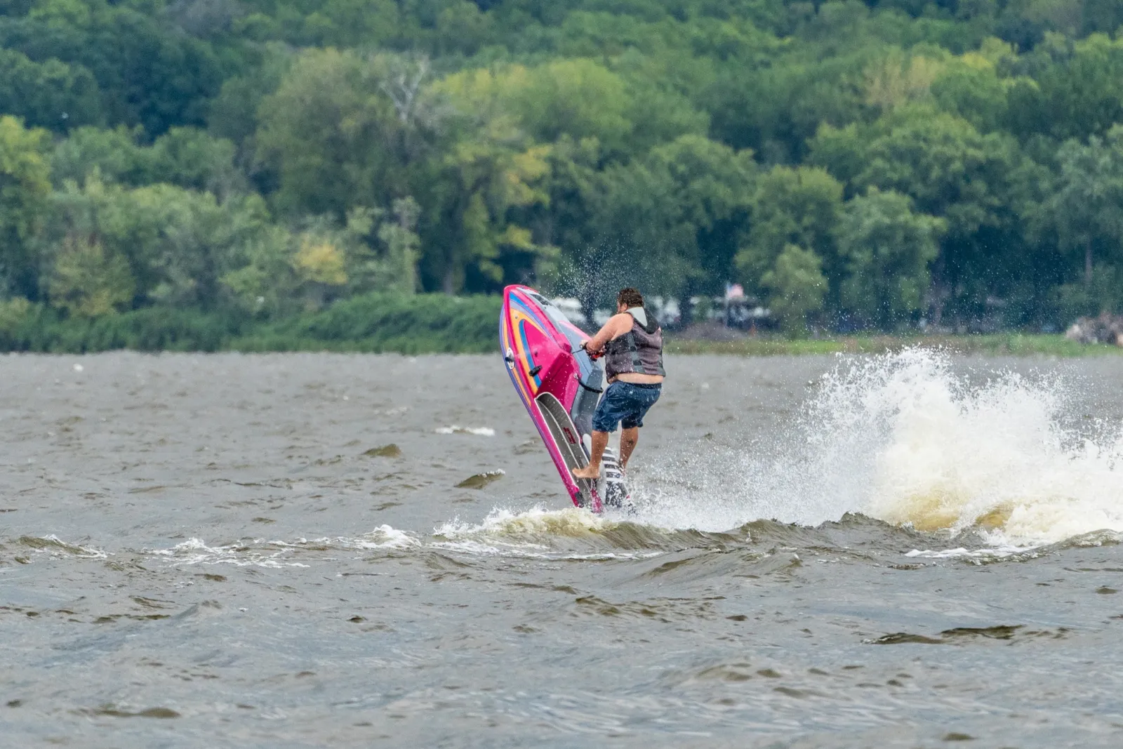 Purple jet ski on the water